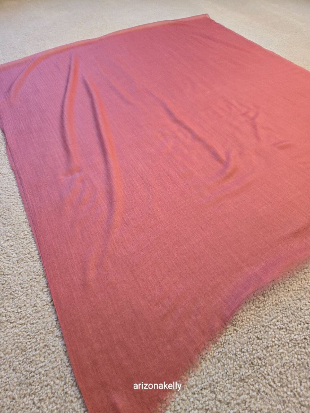 NWOT Ovcio Featherlight Cashmere Scarf Desert Rose Pink - Picture 11 of 13